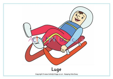 Luge poster