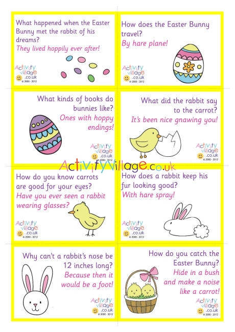 Lunch box notes - Easter jokes