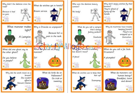 Halloween Lunch Box Notes