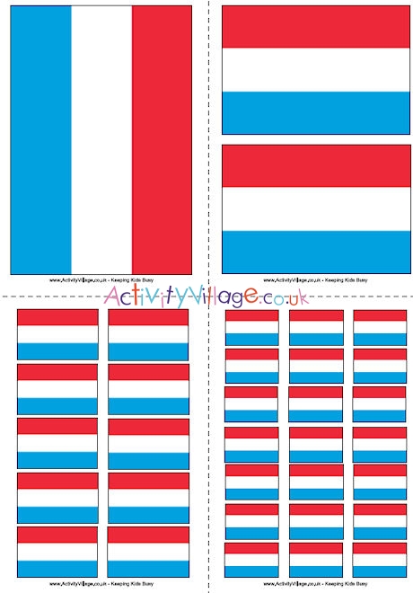 Luxembourg Flag Printable