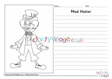 Mad Hatter story paper