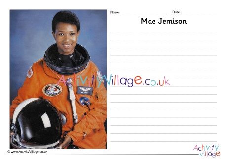 Mae Jemison Story Paper 2