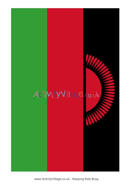 Malawi flag printable