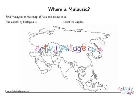 Malaysia Location Worksheet