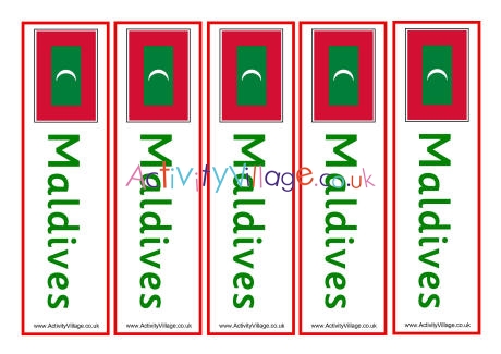Maldives bookmarks