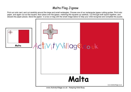 Malta flag jigsaw