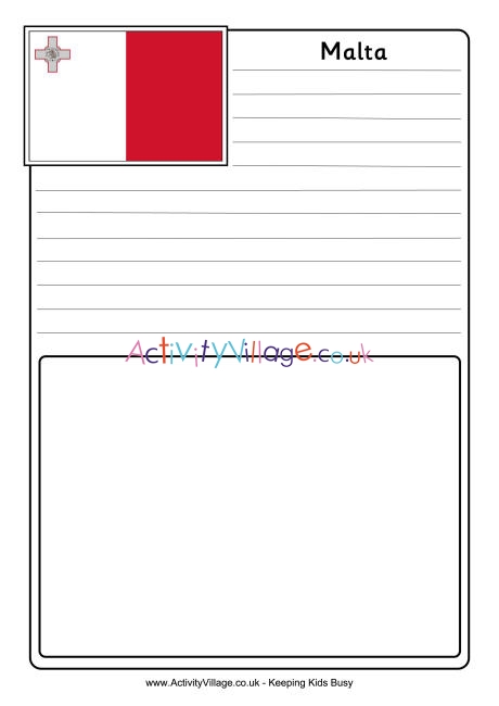 Malta notebooking page