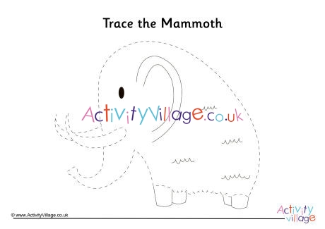 Mammoth Tracing Page