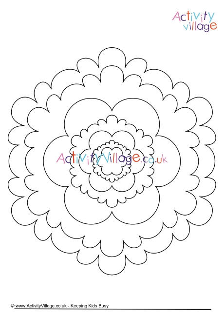 Mandala colouring page 3