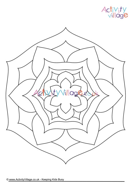Mandala colouring page 6