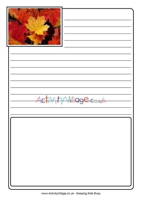 Maple leaf notebooking page