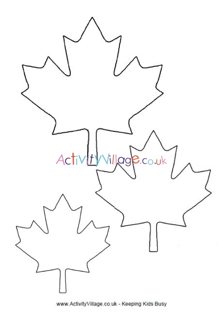 Template Of A Leaf from www.activityvillage.co.uk