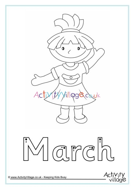 March finger tracing