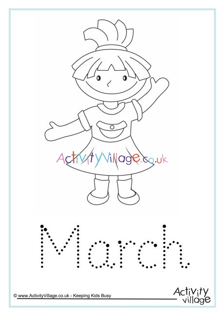 March word tracing