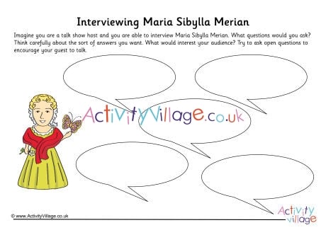Maria Sibylla Merian Interview Worksheet