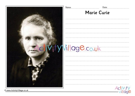 Marie Curie Story Paper 2
