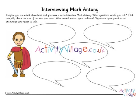 Mark Antony Interview Worksheet