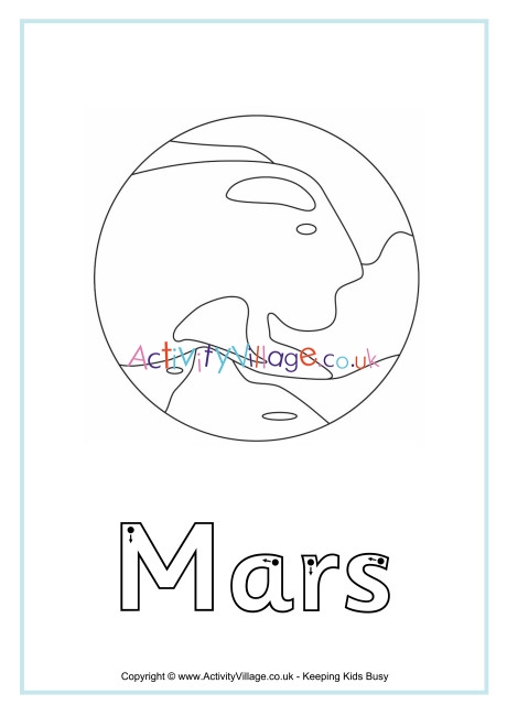 Mars finger tracing