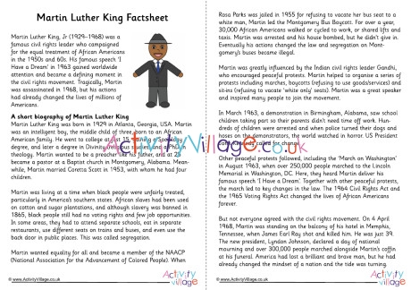 Martin Luther King Factsheet