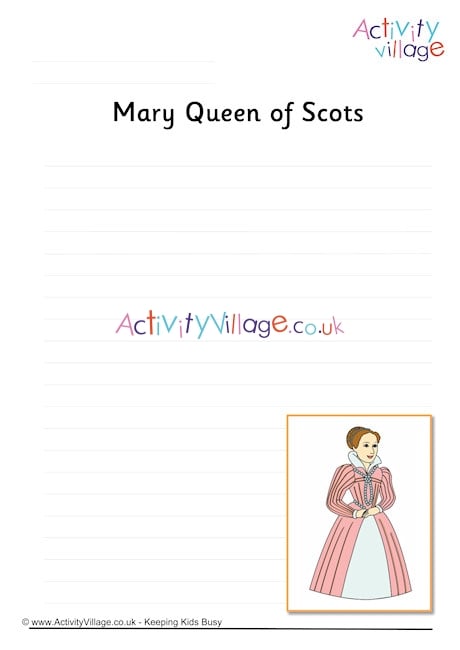 Mary Queen Of Scots Writing Page