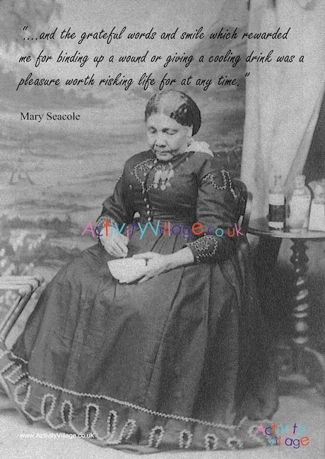 Mary Seacole Quote Poster