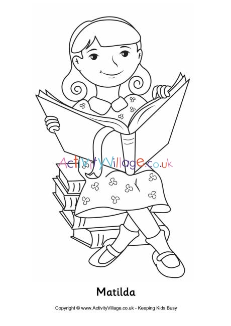 Matilda colouring page