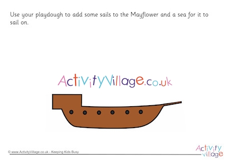 Mayflower Playdough Mat