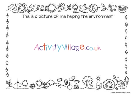 Protecting the environment printables