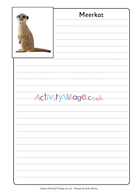 Meerkat Notebooking Page 