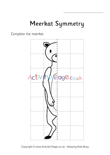 Meerkat Symmetry Worksheet