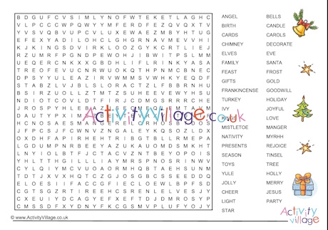 Mega Christmas word search