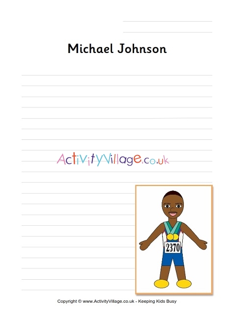 Michael Johnson writing page
