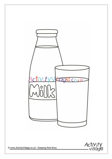 Milk colouring page 2