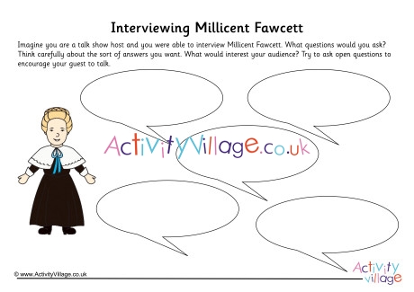 Millicent Fawcett Interview Worksheet
