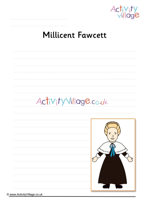 Millicent Fawcett Writing Page