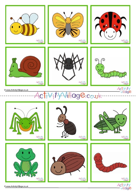 Minibeast Game Cards