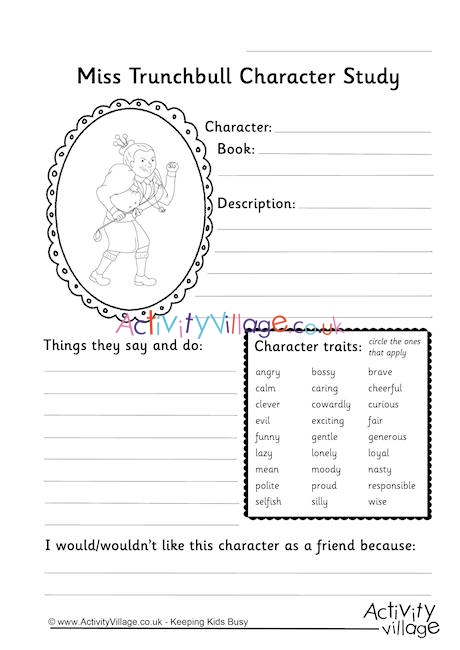 Miss Trunchbull Character Study