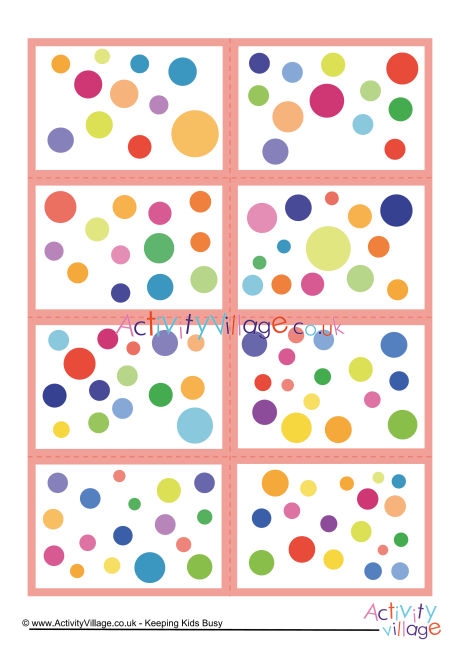 Mix and match number dots cards 11 to 20 set 3