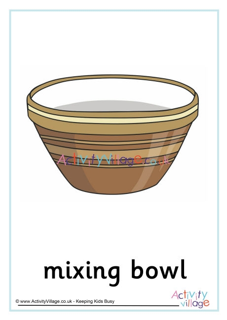 Mixing bowl poster