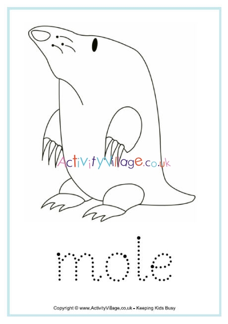Mole word tracing