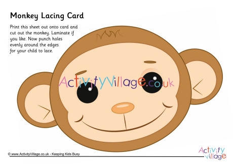 Monkey lacing card