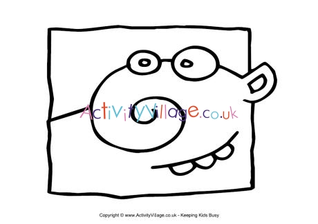 Monster colouring page 13