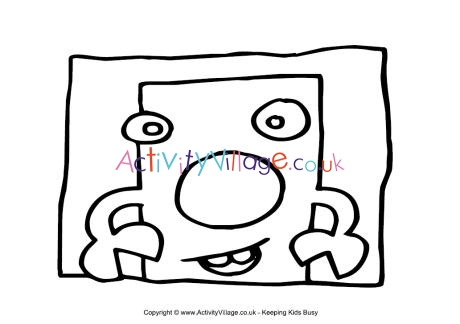 Monster colouring page 14