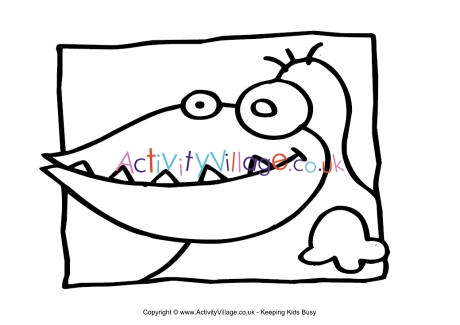 Monster colouring page 24