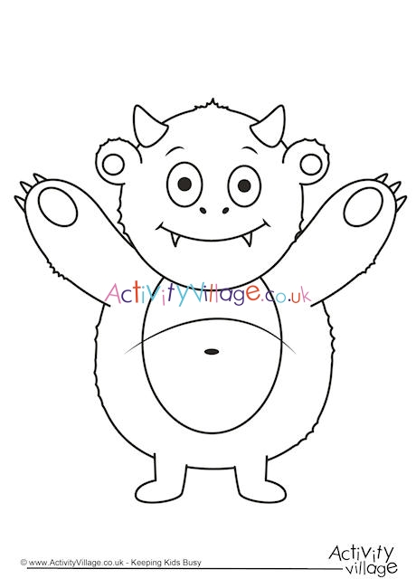 Monster Colouring Page 31