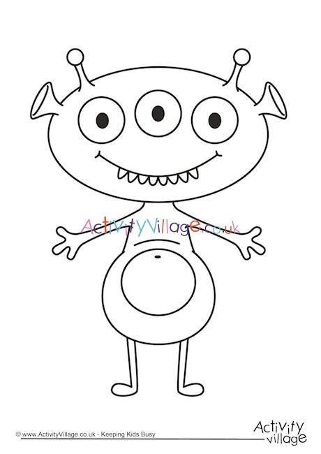 Monster Colouring Page 33