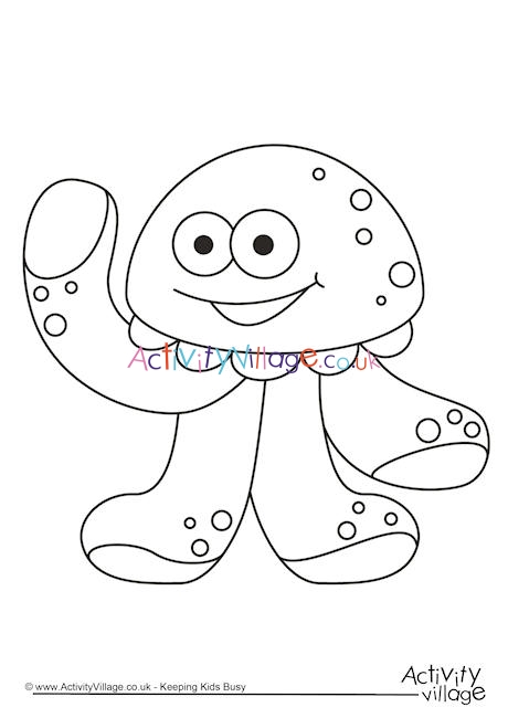Monster Colouring Page 36