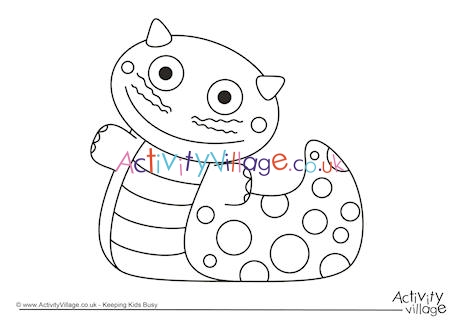 Monster Colouring Page 38