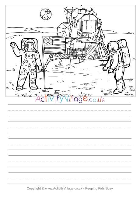 Moon landing story paper