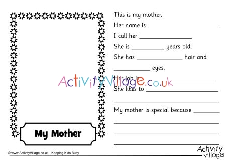 Mother worksheet 1